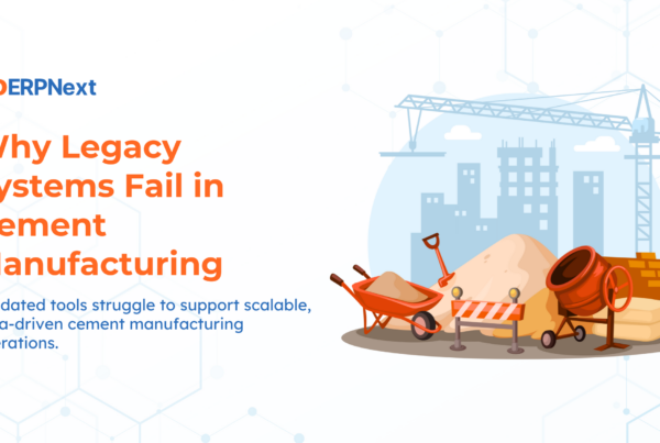 Cement manufacturing ERP integrating production, dispatch, finance, and compliance