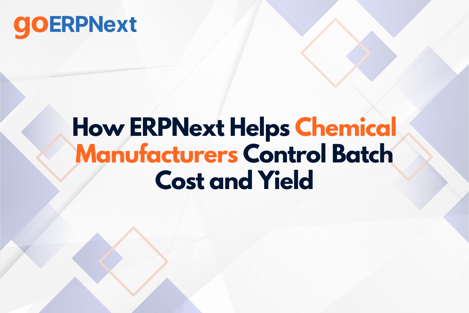 ERPNext chemical manufacturing dashboard for controlling batch cost and yield